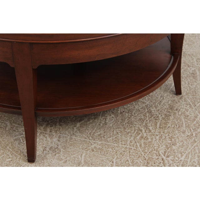 Stickley Stickley Cherry Round Coffee Cocktail Table For Sale - Image 4 of 14