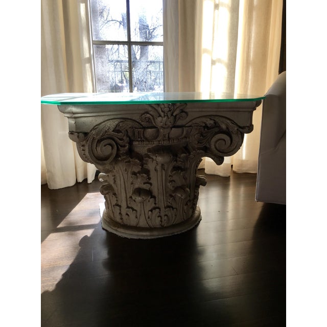 Corinthian Column Antique Original Side Table Chairish