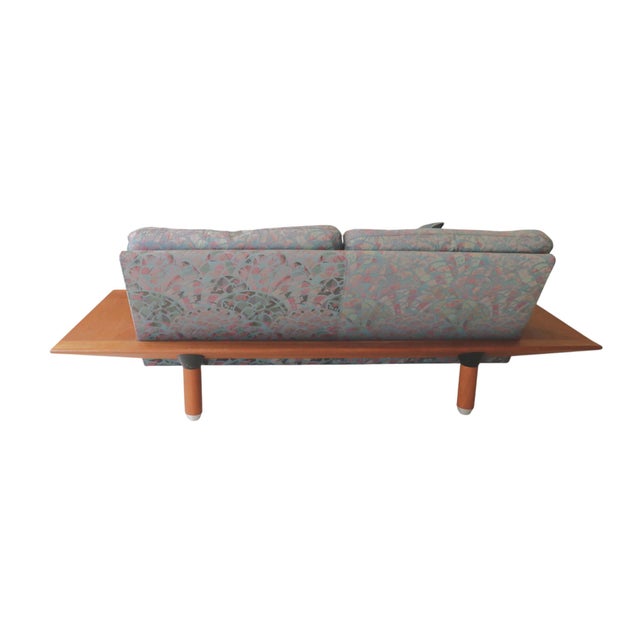 Wood 1960s Komfort Teak Danish Modern Gondola Settee For Sale - Image 7 of 9