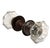 Add a classic touch to your door with this beautiful pair of 1870s-1880s American octagon- shaped glass door knobs with...