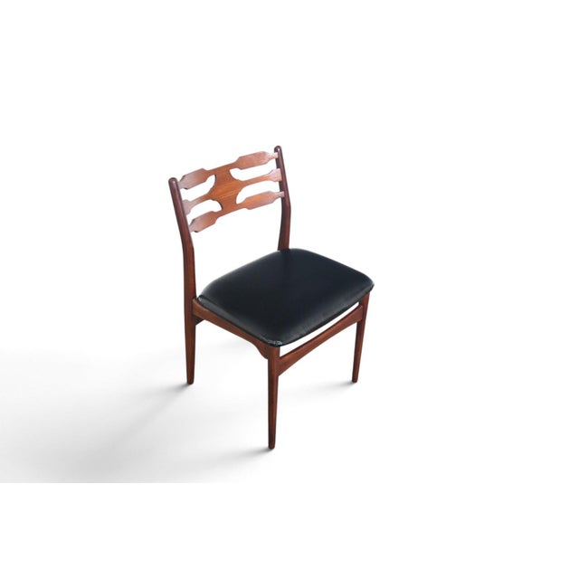 1960s Set of Six Danish Modern Dining Chairs in Teak For Sale - Image 11 of 13
