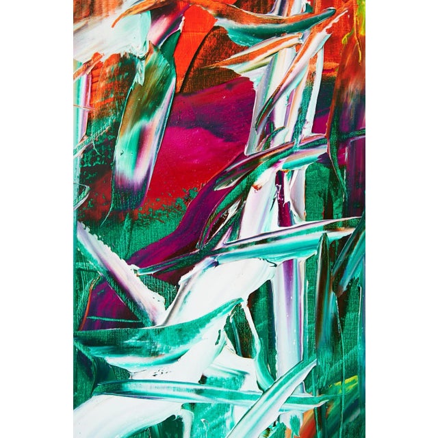 Textile "Feed My Tongue / I Can Still Taste You / It’s Been 3 Weeks" - Large Abstract Oil Painting by Simon Findlay For Sale - Image 7 of 15