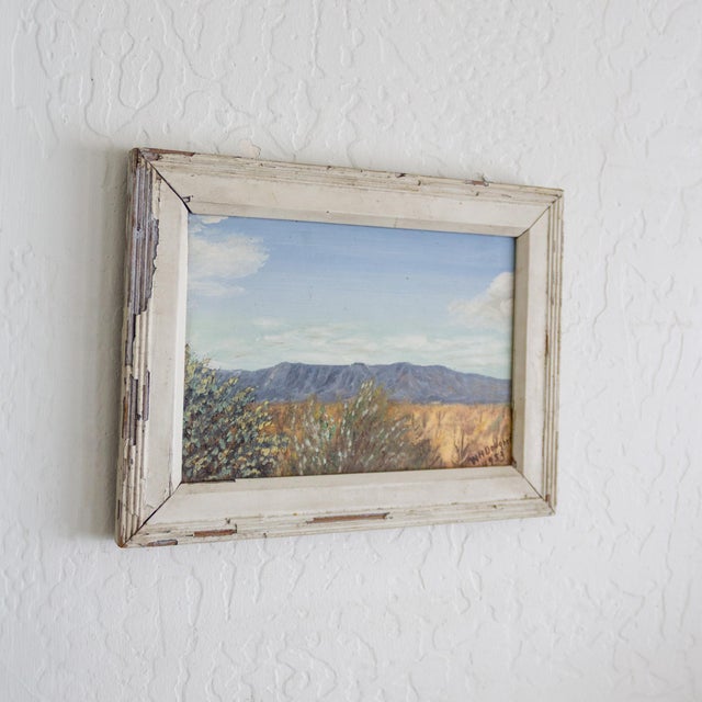 Rustic Small Desert Landscape of the American Southwest by W N Dougherty 1953 For Sale - Image 3 of 10