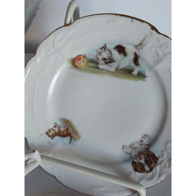 Antique Victorian Children's Tea Set Kittens and Puppy C.1880-- an authentic gem Much of the china made in Germany at the...