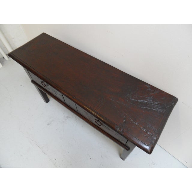 Antique Oak Spanish Sidetable For Sale - Image 4 of 14