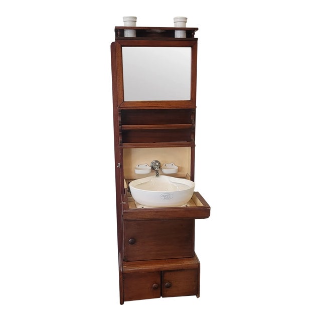 Folding Stateroom Nautical Sink Downton & Co. London Same as on Titanic 1900s Maritime For Sale