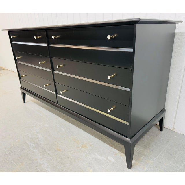 Mid-Century Modern Mid-Century Modern Heywood Wakefield Black Lacquered Dresser For Sale - Image 3 of 10