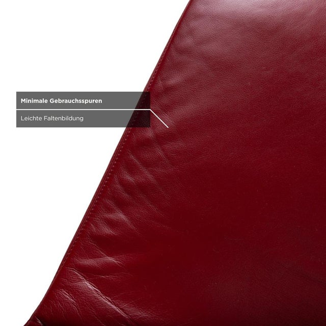 Jeremiah Lounger in Red Leather from Koinor For Sale - Image 10 of 18