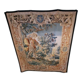 Circa 1680 Belgian Mythological Scene & Armorial Tapestry For Sale