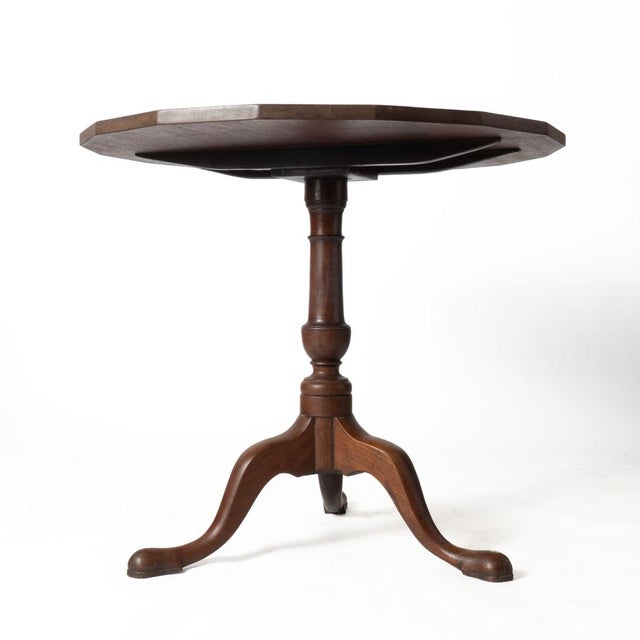 Early 20th Century Early Tilt Top Table With Shaped Top For Sale - Image 4 of 9