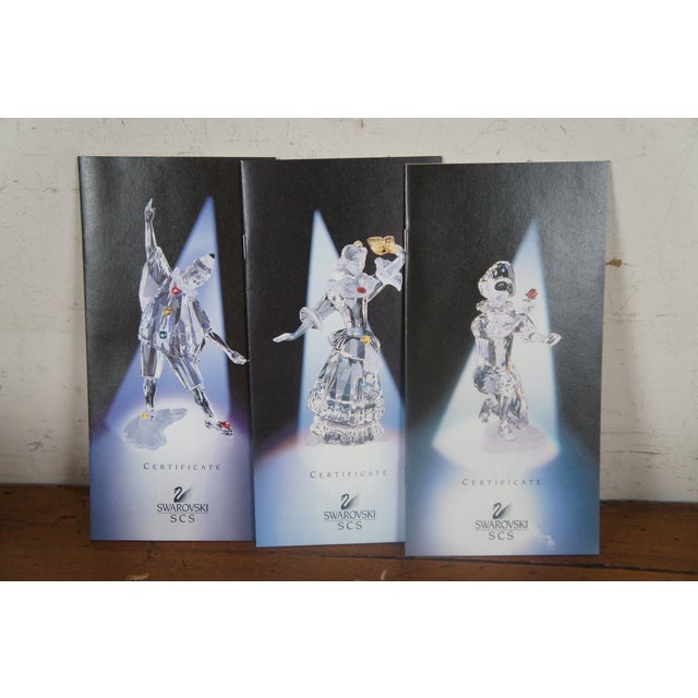 Swarovski Masquerade Set 1999 Pierrot 2000 Columbine 2001 Harlequin- Set of 3 For Sale - Image 10 of 12