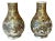 Pair of Fine Miniature Satsuma Vase with Moriage Enamel Decoration by Seikozan For Sale