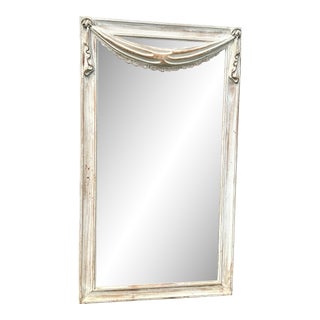 Vintage Ethan Allen Italian Wood Carved Mirror For Sale