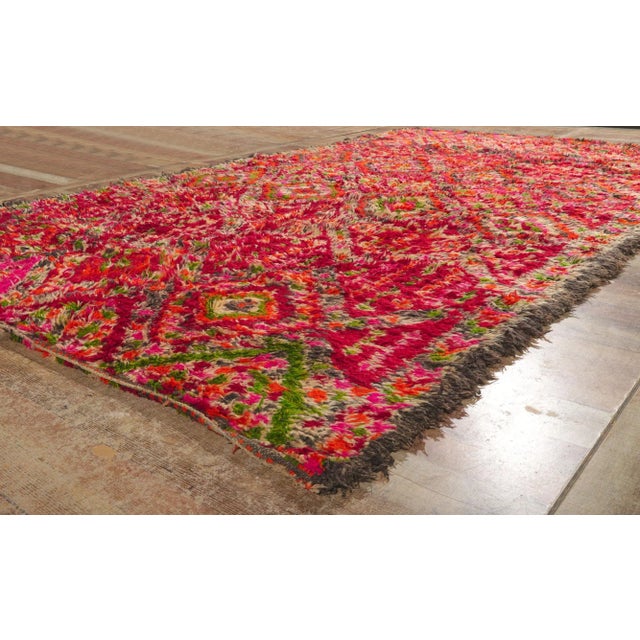 Vintage Beni MGuild Moroccan Rug - 06'06 X 11'11 For Sale In Dallas - Image 6 of 9