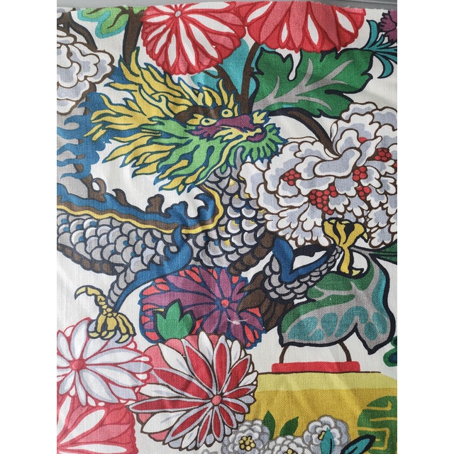 Schumacher Schumacher Chiang Mai Dragon Designer Throw Pillows For Sale - Image 4 of 4