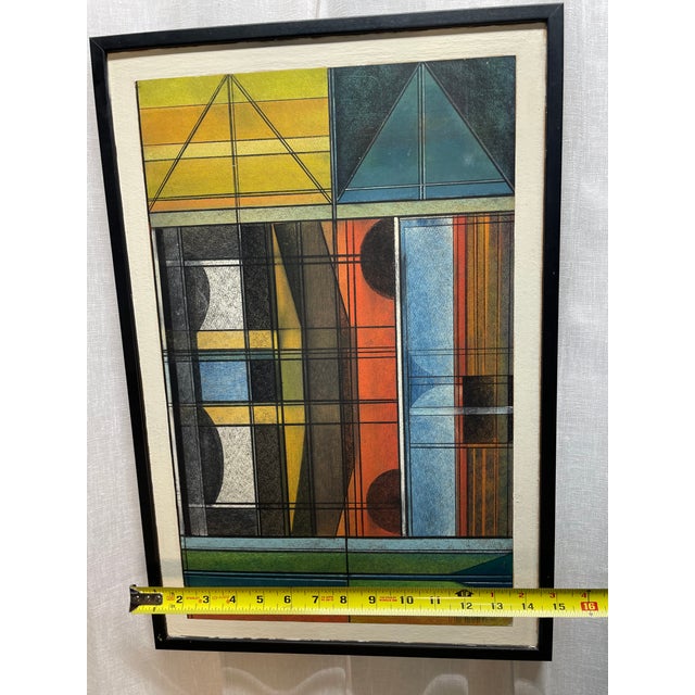 Mid-Century Modern 1960s Paul Nabb Original Painting Mid-Century Modern For Sale - Image 3 of 7