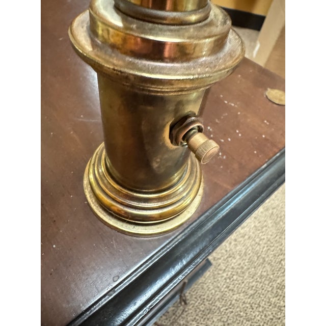 Vintage Styled After Stiffel Two Tier Table Reading Lamp For Sale - Image 11 of 16