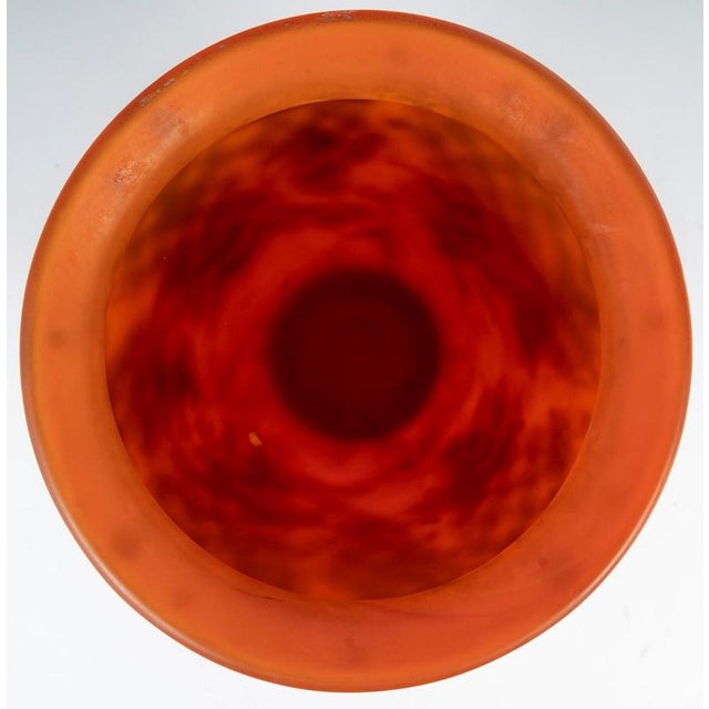 1920s Art Nouveau Glass Paste Vase by Daum Frères, 1920 For Sale - Image 5 of 7
