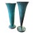 20th Century Art Deco Copper Verdigris Vase Set For Sale