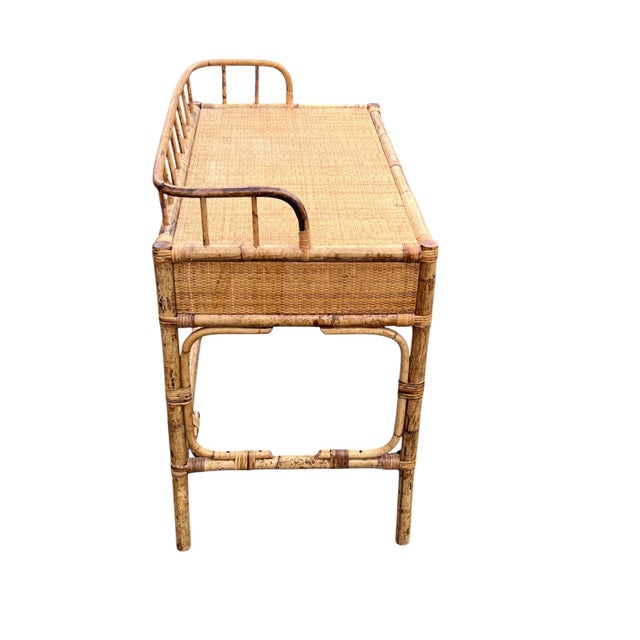 Rattan Wicker Desk For Sale - Image 11 of 18