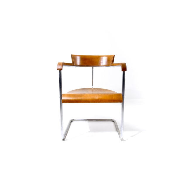 Vintage Czech Bauhaus H-128 Armchair by Jindrich Halabala for Up Závody, 1931 For Sale - Image 6 of 18
