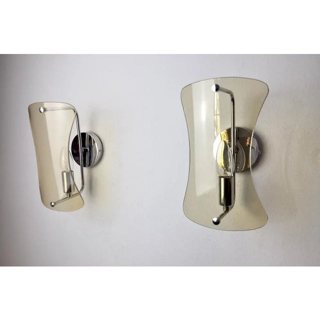 Black Murano Glass Sconces from VecaItaly, 1960s, Set of 2 For Sale - Image 4 of 9