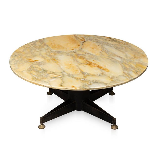 Mid-Century Italian Onyx and Brass Coffee Table, 1960s For Sale - Image 15 of 15