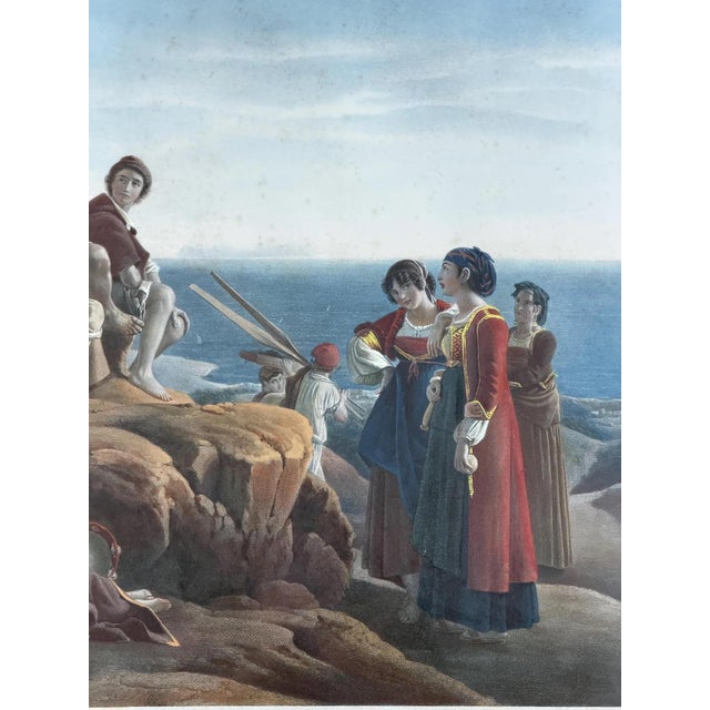 Mid 19th Century Léopold Robert, L’Improvisateur, 1845, Glass & Wood & Paper For Sale - Image 5 of 14