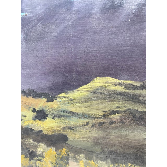 Jean Burkhalter, Storm Over Vaucluse, 20th Century, Oil Painting For Sale - Image 4 of 7