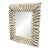 Vintage Faux Bamboo Palm Leaf Mirror 51 X 42 For Sale