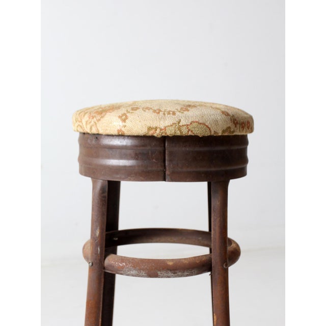 Antique Industrial Stool For Sale - Image 11 of 12