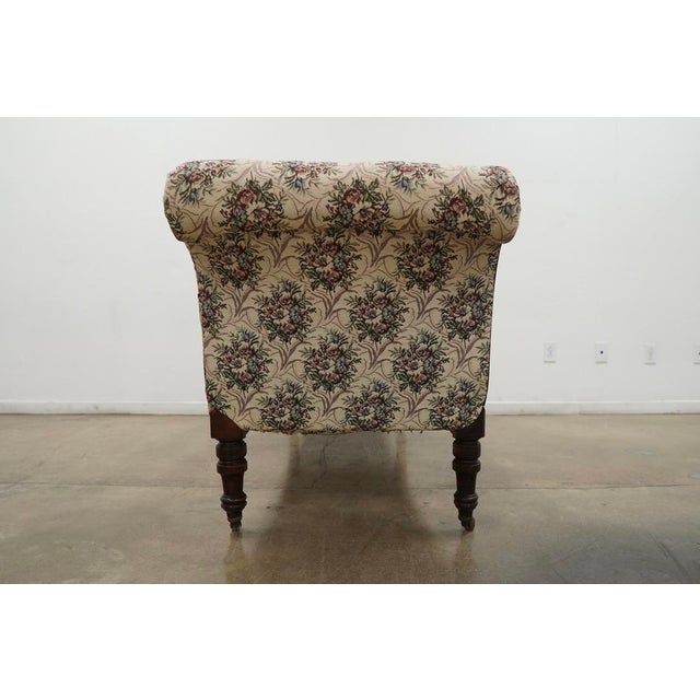 Vintage Victorian-Style Upholstered Chaise Lounge For Sale In Austin - Image 6 of 15