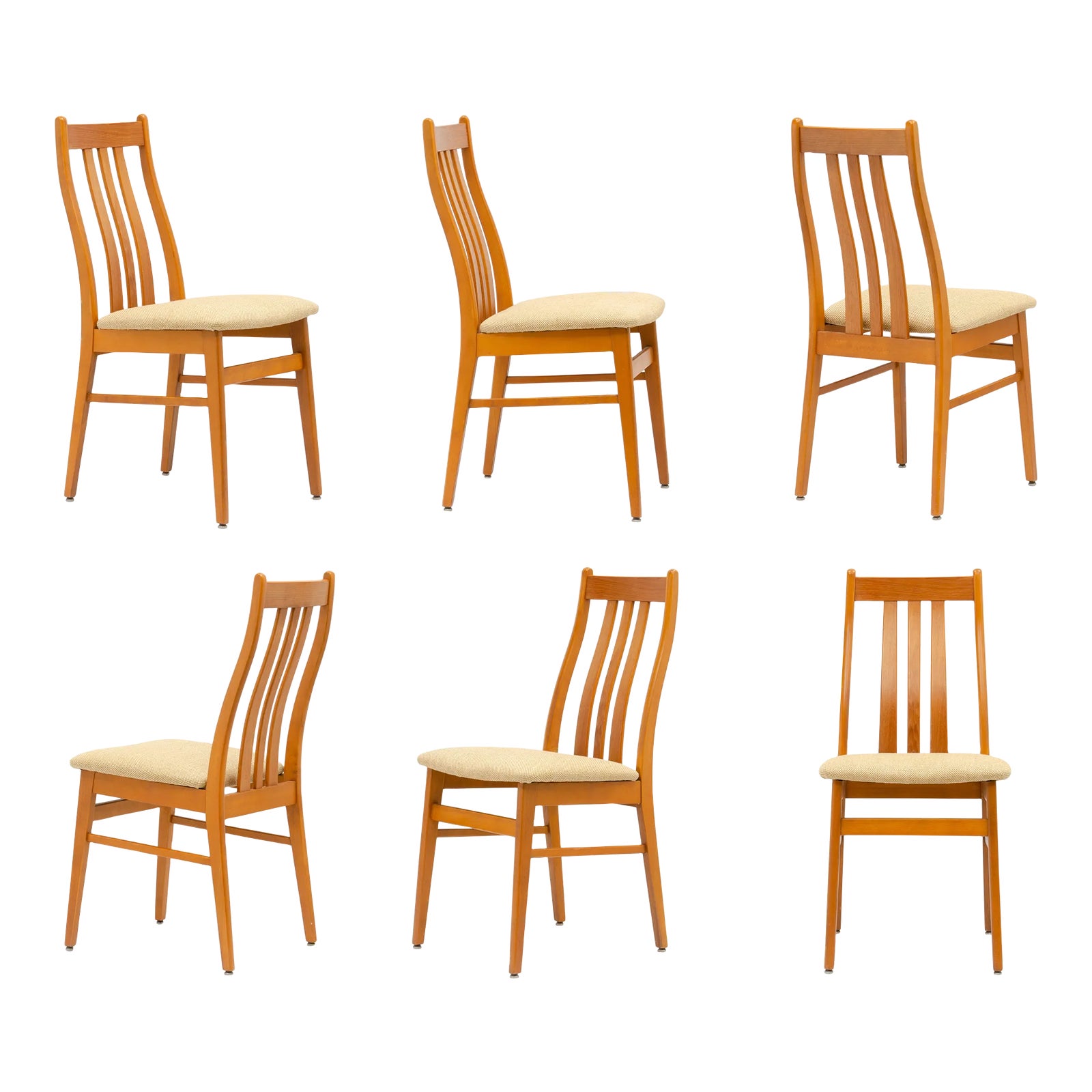 Farstrup Mobelfabrik Mid Century Danish Teak Dining Chairs - a Set