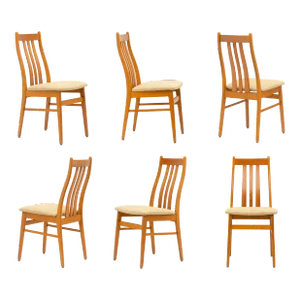 Farstrup Mobelfabrik Mid Century Danish Teak Dining Chairs - a Set of Six