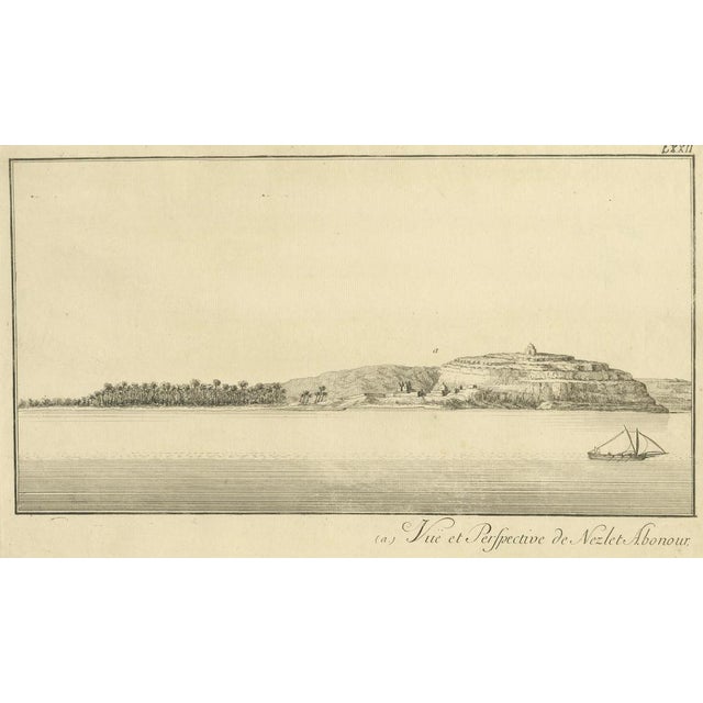 Norden, View of Nezlet Abonour on the Nile, Engraving, 1755 For Sale - Image 3 of 9
