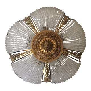 Crystal Beaded Semi Flush Mount For Sale