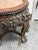 Antique Chinese Carved Rosewood + Marble Plant Stand For Sale - Image 4 of 12