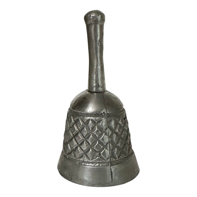 Vintage Twentieth Century Cast Pewter Bell For Sale