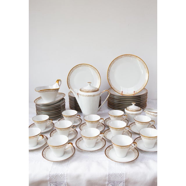 Ceramic Vintage Swedish Dinner Service from Hackefors, Set of 24 For Sale - Image 7 of 8