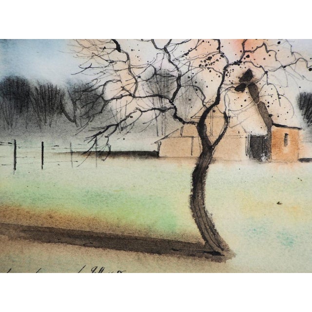 Jean Luc Le Gall, Autumn, 1985, Watercolour For Sale - Image 5 of 6