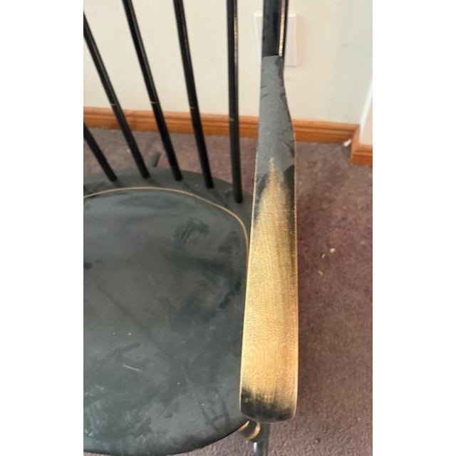 Nichols & Stone Vintage Mid Century Nichols and Stone Hitchcock Style Boston Rocker Chair For Sale - Image 4 of 7