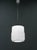 Opaline glass pendant light with geometrical pattern. Made in 1960s in Czechoslovakia. The dimensions of glass: height...