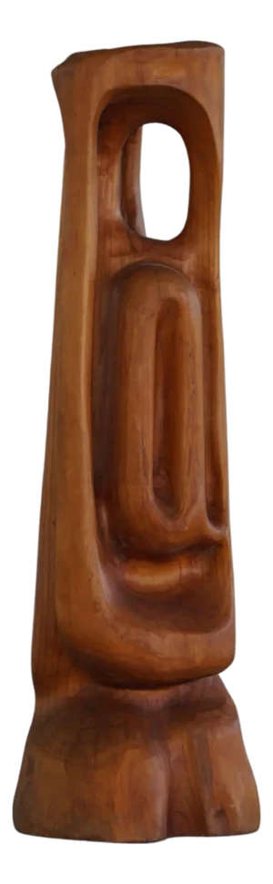 Ole Wettergren, Large Sculpture of Female, 1970s, Wood
