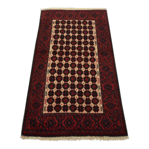 Baloch Rug 2’11” X 5’2” Beige Wool Vintage Tribal Hand-Knotted Oriental Carpet