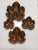 Vintage 1975 Hand Painted Glazed Fall Leaves Nesting Serving Dishes- Set of 4 For Sale - Image 6 of 8
