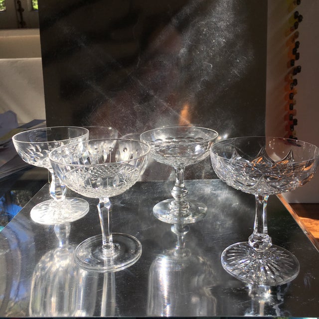 Vintage Baccarat Crystal Champagne Glasses Set of 4 Chairish