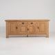 Tan Brutalist Buffet With Iron Hardware For Sale - Image 8 of 12