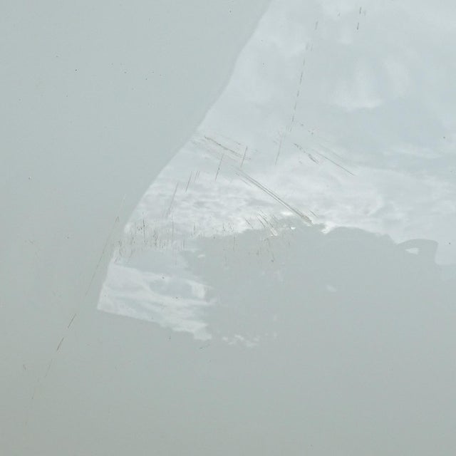 Glass Barovier Toso Murano Vintage XLRG Opal White Chalcedony Italian Art Glass Pendant Lampshade For Sale - Image 7 of 10