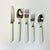 1970s Vintage Boho Chic Contemporary Stainless Steel White Handle Flatware - Set of 40, Service for 8 For Sale - Image 10 of 12