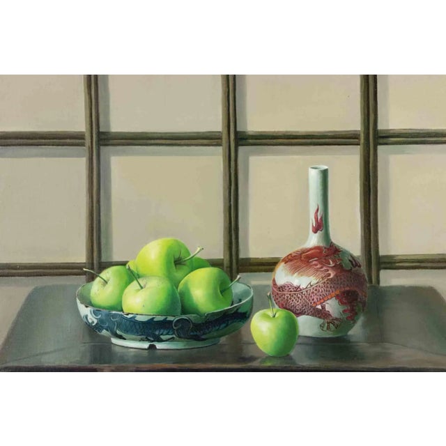 Zhang Wei Guang, Still Life, Original Oil Painting, 2000s For Sale - Image 4 of 4